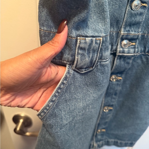 NWT We The Free Blue Denim Skirtall - Picture 7 of 9